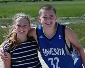 smiling boy and girl