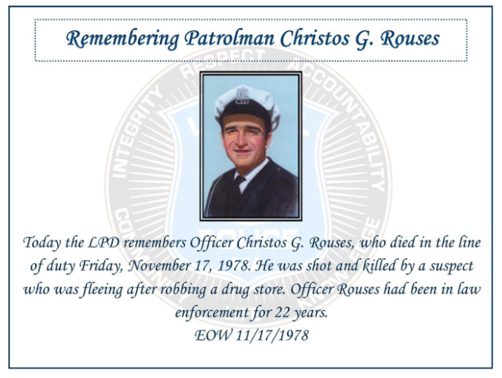 Dedication for Christos Rouses.